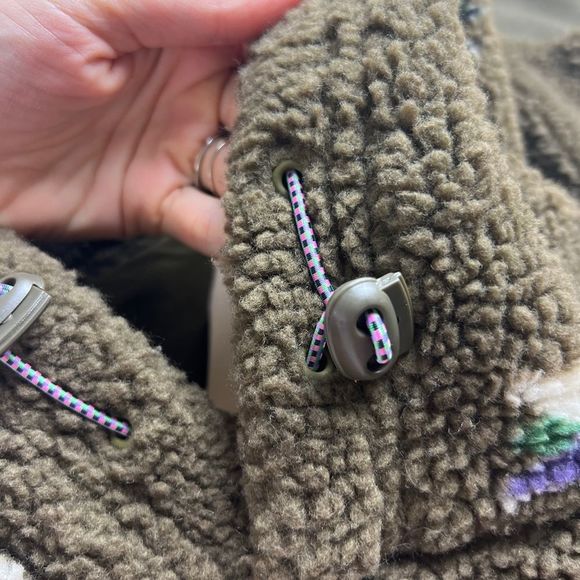 Scotch & Soda Jacquard Sherpa Pop-Over Hoodie Sweatshirt In Military Gre… - Picture 11 of 14